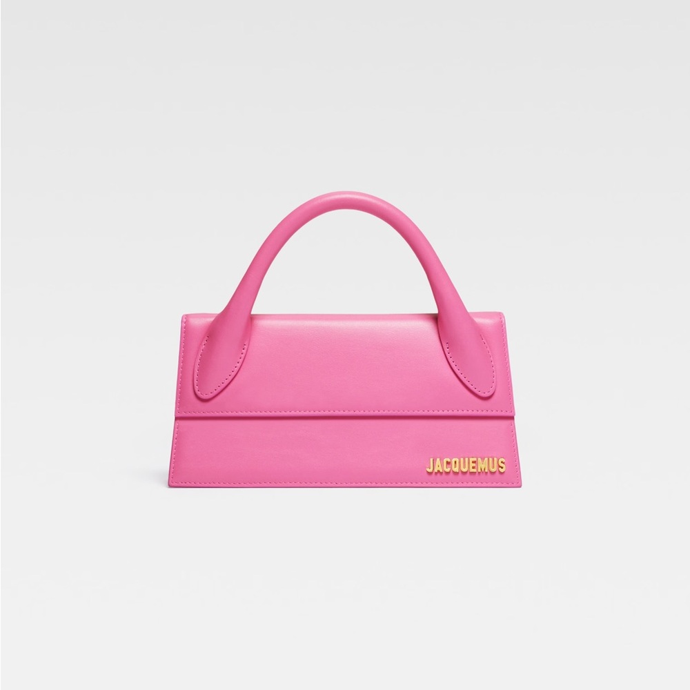 Jacquemus Pink 'Le Chiquito Long' Handbag